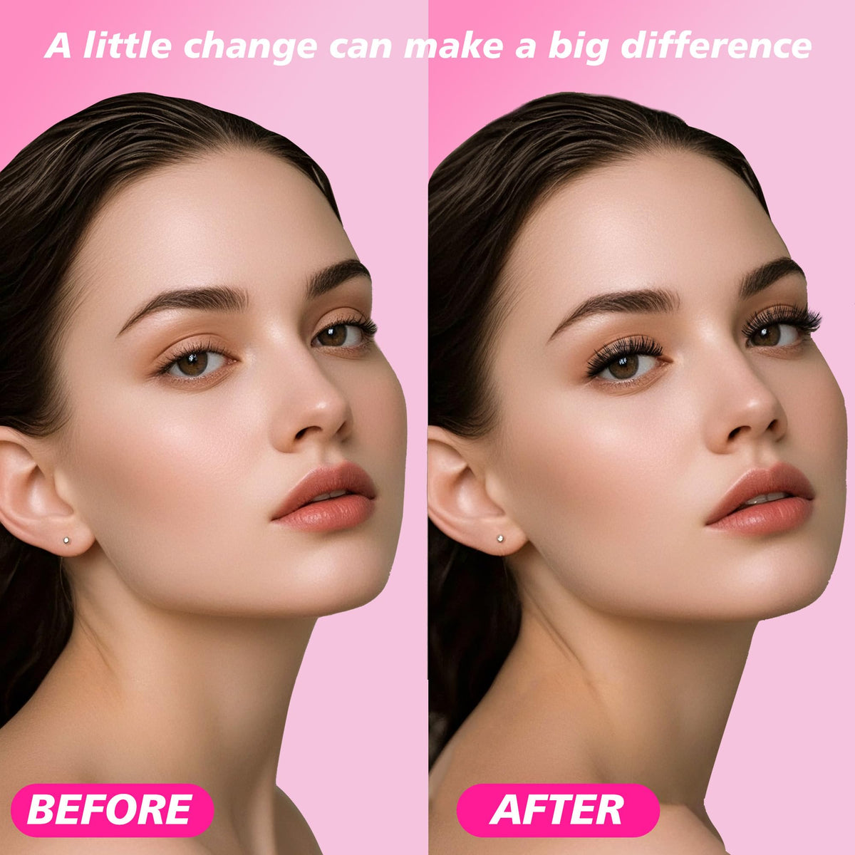PURELEOR Cluster Lashes 100D Curl 10-16mm Mixed DIY Lash Clusters Individual Mega Cat Eyelash Extensions Look Soft Fluffy