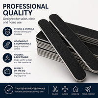 Algeos Professional Double Sided Foot & Nail File and Emery Boards, 10 Pack