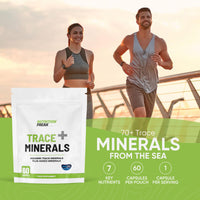 Freak Athletics Nutrition Freak Trace Minerals + 60 Capsules - Aquamin Trace Minerals a 70+ Nutrient-Dense Multimineral Complex Sourced from Marine Plant - UK Made