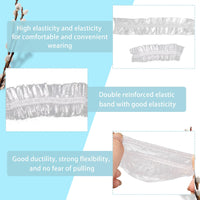 MEKEET 100PCS Clear Disposable Ear Caps Waterproof Ear Covers for Shower Ear Covers Caps Plastic Ear Protectors for Shower Bathing,Hair Dye,Travel Spa,Hotel and Hair Solon, Home Daily Use
