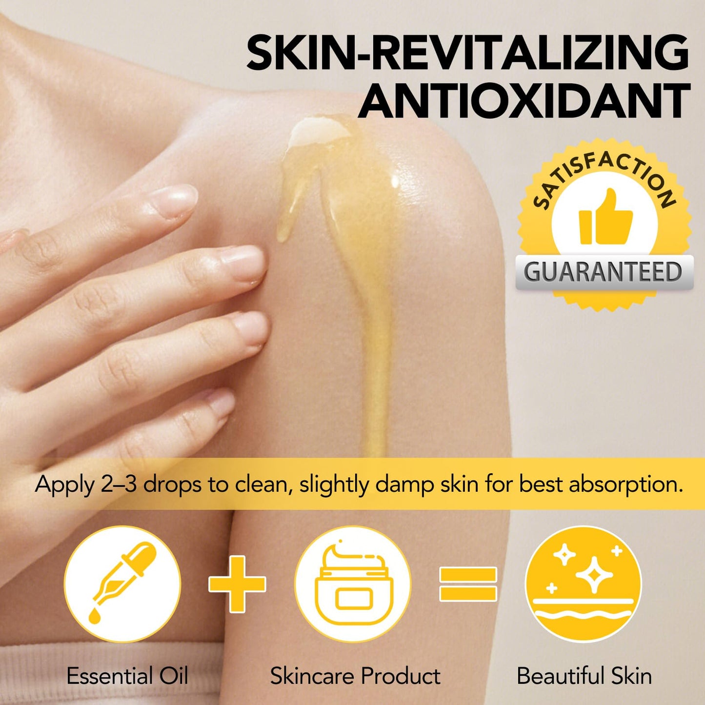 LEISGOTO Vitamin E Oil, 100% Pure Natural Plant Extracts Vitamin E Oil for Skin, Face, Reduces Scars & Stretch Marks, Smooths Fine Lines & Wrinkles, Firms & Boosts Skin Elasticity - 60ml Body Oil (Pack of 2)