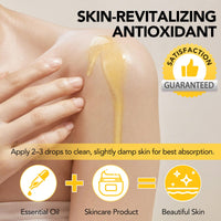 LEISGOTO Vitamin E Oil, 100% Pure Natural Plant Extracts Vitamin E Oil for Skin, Face, Reduces Scars & Stretch Marks, Smooths Fine Lines & Wrinkles, Firms & Boosts Skin Elasticity - 60ml Body Oil (Pack of 2)