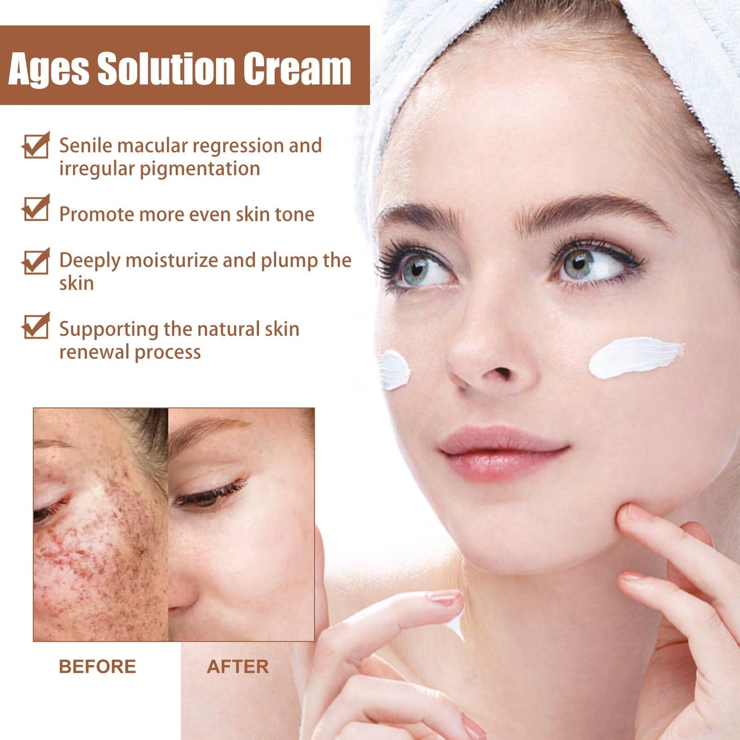 HIVETZ Glutathione Face Cream,Glutathione Whitening Cream,Facial Dark Spots Remover,Face Moisturiser,Anti-Aging Face Cream,Face Cream for Sensitive Skin, Anti Wrinkle,Skin Tone Correcting