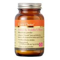 Udo's Choice Babies & Toddlers Blend Probiotics - 6 Microbiotic Strains - Lacto & Bifido Bacteria - Easy to Use Powder - Infants 0-5yrs - 75g Powder