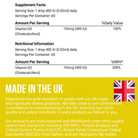 ivvion Ivvion Organic Vegan 400IU, Vitamin D3, 60 Drops – Baby Drop for Infants & Toddlers | USDA Organic, Non-GMO, Plant-Based, No Additives or Preservatives, All Natural, Made in UK – Pack of 2