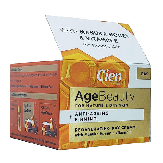 Cien Age Beauty Anti-Ageing Firming Regenerating Day & Night Cream With Manuka Honey + Vitamin E - 50ml (Day Cream)