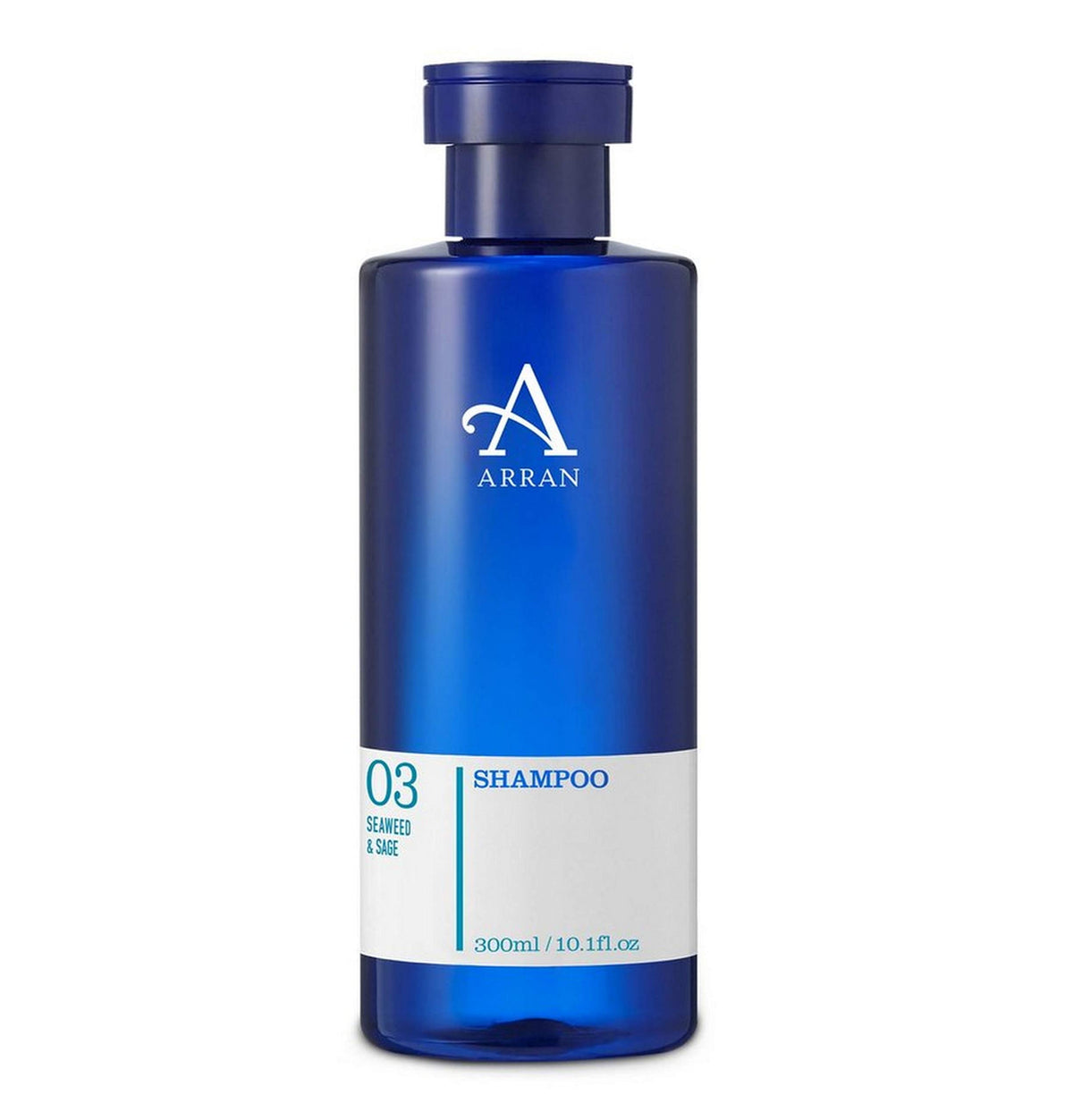 Arran Sense of Scotland Seaweed & Sage Hair Shampoo (300ml/10.1floz) Refreshing & Bright with Natural Sea Salt, Mineral-Rich Seaweed & Essential Oils