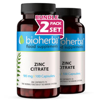 Zinc Citrate – 200 Capsules | Immune, Skin, and Cognitive Support Supplement by BIOHERBA