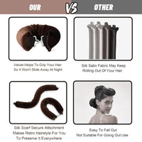 KFSCIP 7 Piece Set, Heatless Blowout Rods, Overnight Blowout Rods, Blowout Rods, Overnight Blowout, Blow Out Rods, Dly Curling Rod For All Curls Hair Types