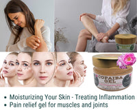 Nativilis Natural Essential Oils Nativilis Copaiba Gel Copaifera officinalis Rosa damascena Blend Multipurpose Natural Gel Face Skin Body Moisturizing Antiaging Melasma Inflammation Relieve Sore Muscles Joint Pains Circulation