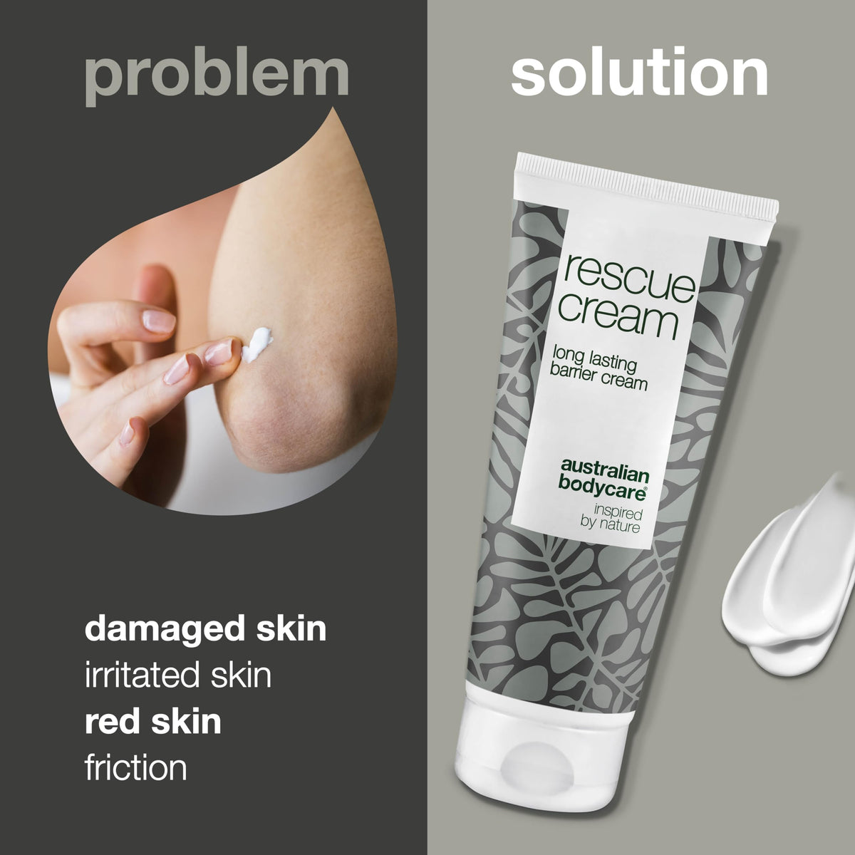 Australian Bodycare Rescue Cream for Sore Skin | Anti Redness Cream for Sore Bum | Bedsore Treatment | Healing Cream for Wounds & Nappy Rash | Barrier Cream for bedsores | 100ml