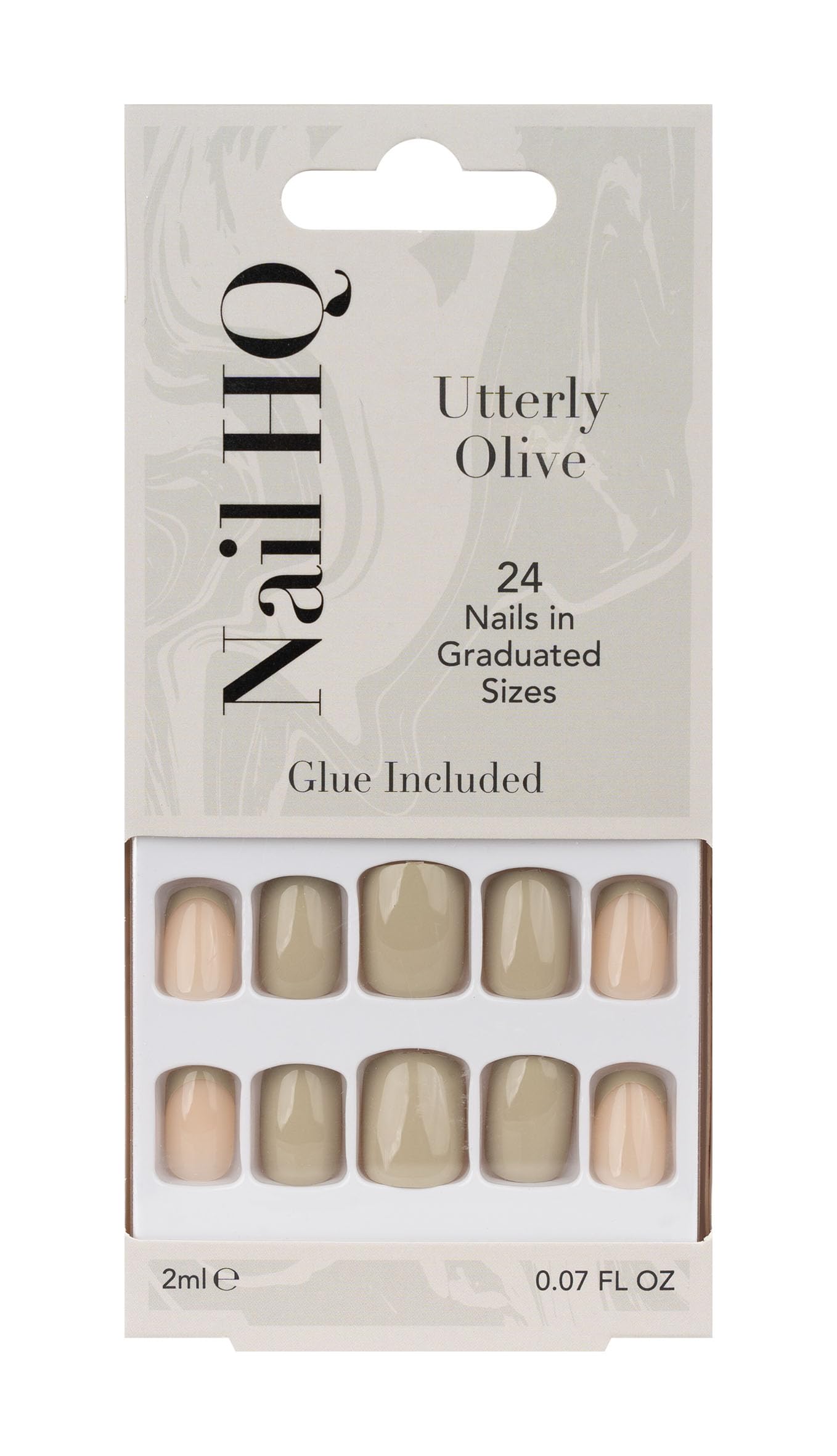 NAIL HQ Nail HQ Utterly Olive Square Nails