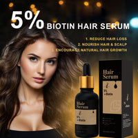 5% + Biotin Hair Serum, 5% Hair Growth Serum For Men And Hair Regrowth Treatment For Stronger Thicker Longer Hair Help to Stop Thinning and Loss Hair 60 ML