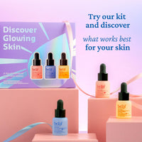 belif Super drops - discover glowing skin mini kit | Travel size, gift set, hyaluronic hydrating serum, peptide firming serum, vitamin C brightening serum, Korean skincare, Korean beauty (6ml x 3)