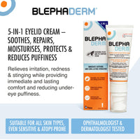 THEA PHARMA Blephaderm 5-in-1 Eyelid & Eye Contour Cream, for Sensitive Dry Skin, 40ml