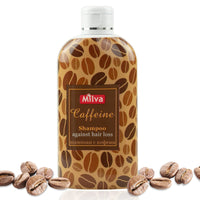 Milva Caffeine Natural Hair Growth & Thickening Shampoo for Women and Men - 200ml Sulfate-Free Formula with Caffeine Extract - Fights Hair Loss, Volumizes & Nourishes Thinning Hair