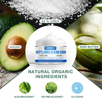 Shengqialun Urea 42% Foot Cream, Foot Cream for Cracked Heels and Dry Skin, Cracked Heel Repair Cream for Feet and Hand, Urea Cream for Hand,Foot and Body Care Deep Moisturizing Callus Remover