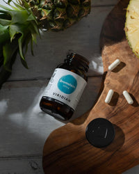 Viridian - Bromelain 500mg - 30 Caps | Digestive Enzyme Support | Breaks Down Protein | Vegan & Pure Formula | Extracted from Pineapple Stem | 100% Active Ingredients | Expertly Formulated
