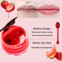 GEEWHILE Lip Mask Lip Sleeping Mask Overnight, Strawberry Lip Masks Skincare Lip Oil, Lip Moisturiser for Dry Chapped Peeling Cracked Lips Fades Lip Lines,Lip Balm Locks In Moisture Lip Care