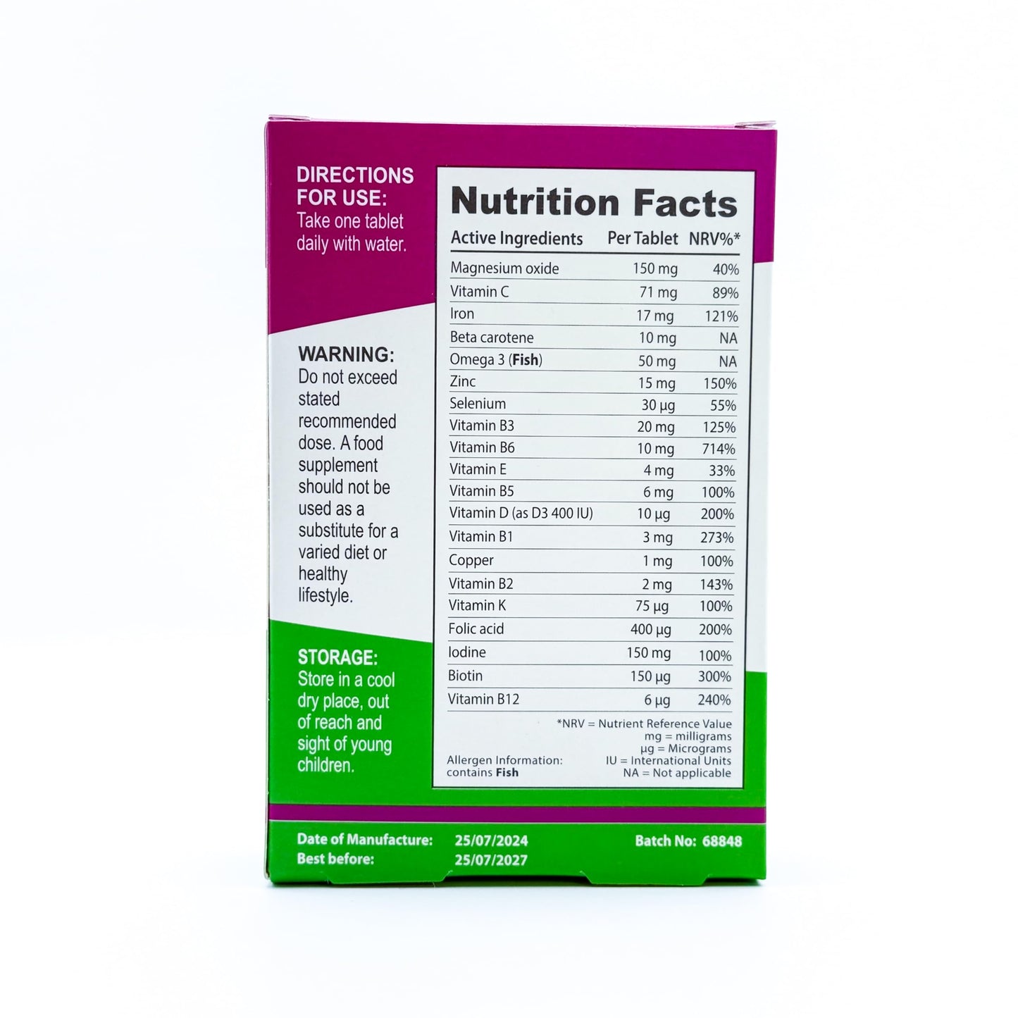 Heartmin Pregnalove Original Pregnancy Support Tablets, Conception & Fertility Vitamins for Couples, 400µg Folic Acid Multivitamin Gummies – Zinc, Vitamin D, Iron & Omega 3, Vegan, 30 Tablets, 1 Month Supply –