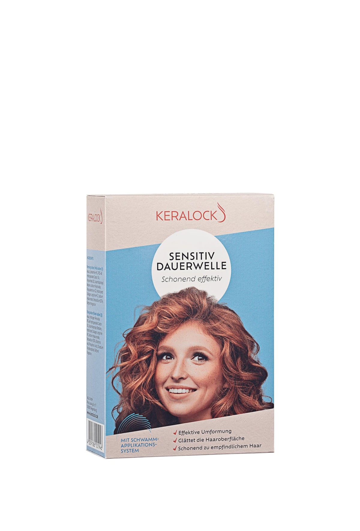 Keralock Sensitive Perm – Gentle and Effective, Long-Lasting Curls, Smooths Hair Surface, Sponge Application System