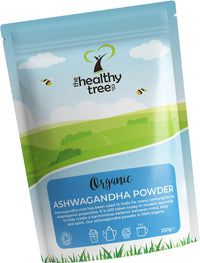 Organic Ashwagandha Powder - Raw Vegan Ashwagandha Root Powder by TheHealthyTree Company - Certified Organic Natural Stress Relief and Energy Support, Non-GMO & Gluten Free (250g)