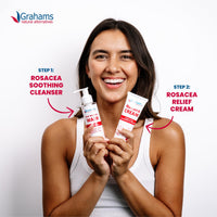 Grahams Natural Anti Redness Face Wash for Rosacea - Facial Cleanser for Redness-Prone, Sensitive Skin (1 x 125ml)