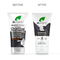 Dr. Organic Dr Organic Charcoal Face Mask, Cleansing, For Acne & Clearing Skin, Oily, Problem Skin, Natural, Vegan, Cruelty-Free, Paraben & SLS-Free, Recycled & Recyclable, Organic, 125ml, Packaging may vary