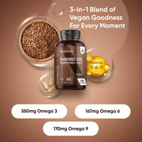 WeightWorld Flaxseed Oil Softgels - 180 Softgels - 1 a Day - 6 Months Supply