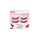 KISS Looks So Natural False Eyelashes Double Pack, Lightweight & Comfortable, Tapered End Technology, Reusable, Cruelty-Free, Contact Lens Friendly, Style 'Flirty', 2 Pairs Fake Eyelashes