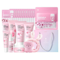 Skin Care Sets & Kits, Cherry Blossom Skincare Set for Teenage Girls, Sakura Skincare Set For Teen Girls, Complete Skin Care Set For Teen Girls & Women Travel Size