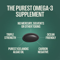 Orlo ORLO DHA – Vegan DHA Supplement (EPA & DHA) – Omega 3 Fish Oil & Krill Alternative – Plant-Based Omega-3 Algae Oil – Brain & Heart Support (60 Mini Burpless Softgels)
