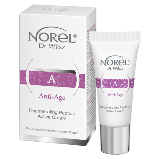 Norel Anti-Age Active Regenerating Peptide Cream with 1% Cooper Peptide in Cosmetic Drone 15ml