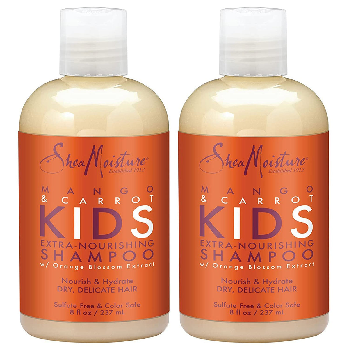 SHEA MOISTURE SheaMoisture's Mango and Carrot Extra-Nourishing Shampoo gently cleanses and detangles children's fine and delicate hair. Helps nourish and strengthen hair, while protecting against breakage.