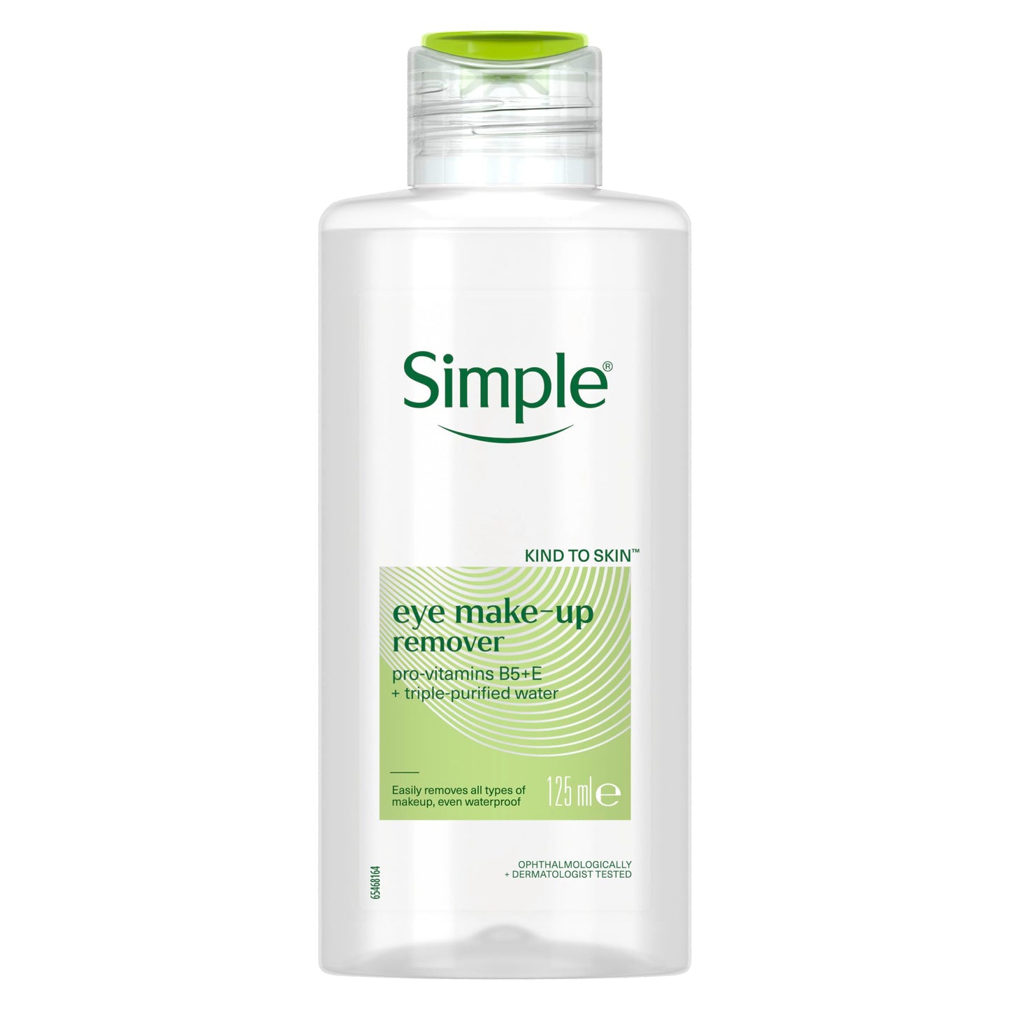 Vaseline Simple Kind to Skin Eye Makeup Remover pro-vitamins B5 + E and triple-purified water for sensitive skin 125 ml