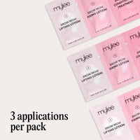 MYLEE Mylee Brow Wow Lamination Kit – Eyebrow Lamination Kit for Fuller, Fluffier, Defined Brows – 3 Applications – 4-Step System with Glue, Lifting, Fixing & Conditioning – Vegan & Cruelty-Free