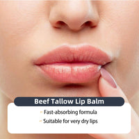 Xunzhi Beef Tallow Lip Balm,5g Tallow Lip Balm,Beef T/allow Balms Stick,Moisturizing L/ip Care,Long Lasting Lipstick,L/ip Plumper for Dry Cracked Lips,Li/p Moisturiser,Ta/llow Li/p Gloss,Lips Repair