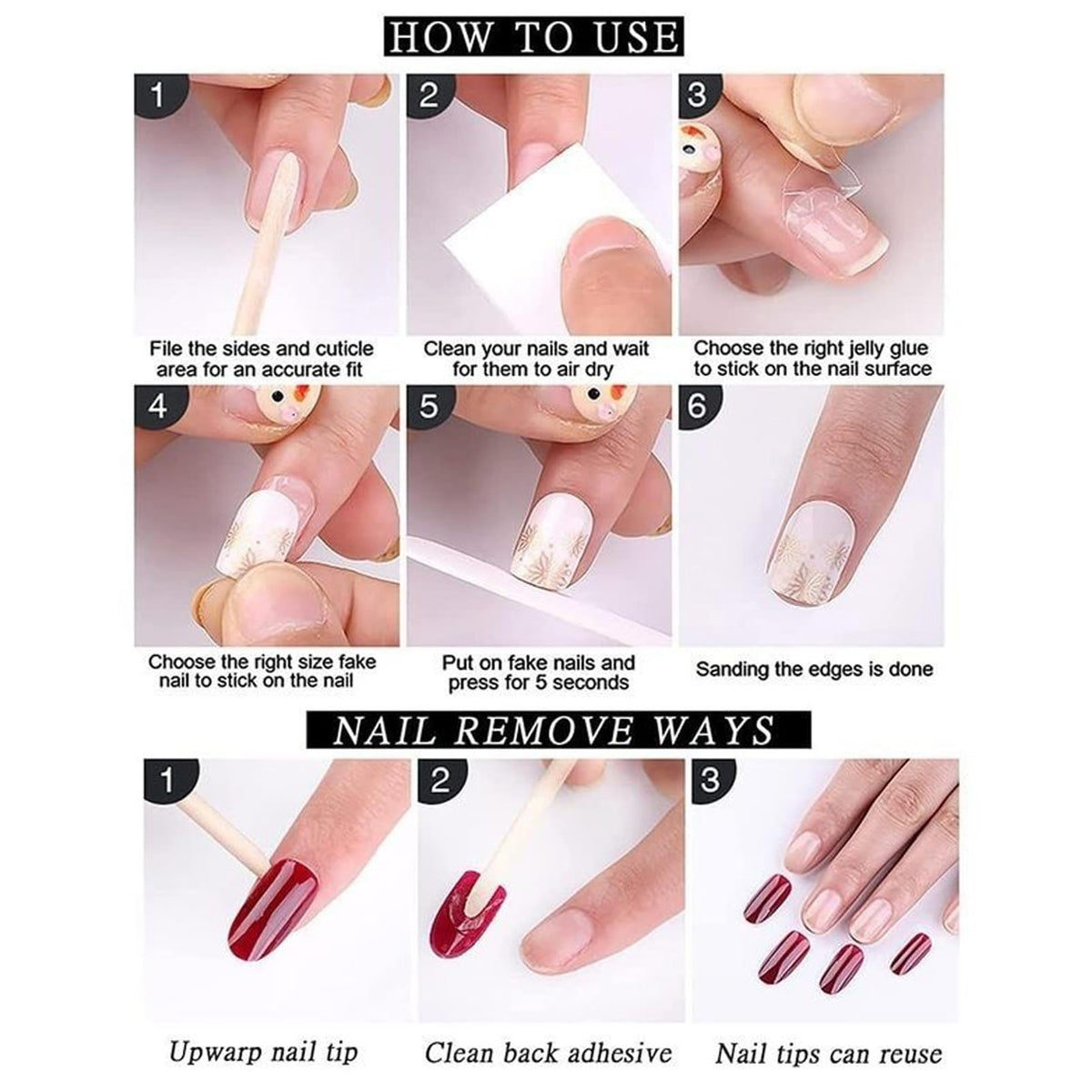 DMQ Nude Pink Fake Toe Nails, 24PCS Nude Short Square French False Toenails,Removable Reusable Artificial Nails,Full Cover Acrylic Toe Nail Art Tips for Women (Nude Pink, One Size)