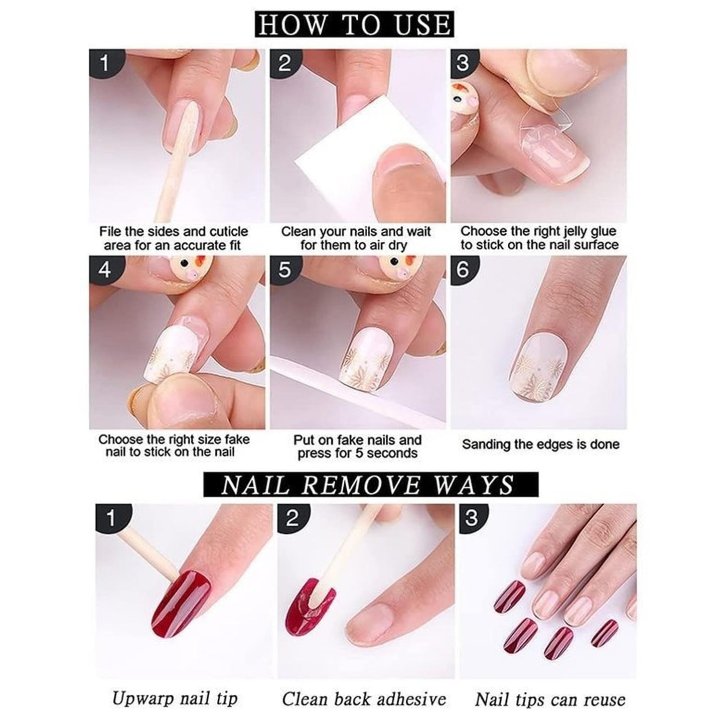 DMQ Nude Pink Fake Toe Nails, 24PCS Nude Short Square French False Toenails,Removable Reusable Artificial Nails,Full Cover Acrylic Toe Nail Art Tips for Women (Nude Pink, One Size)