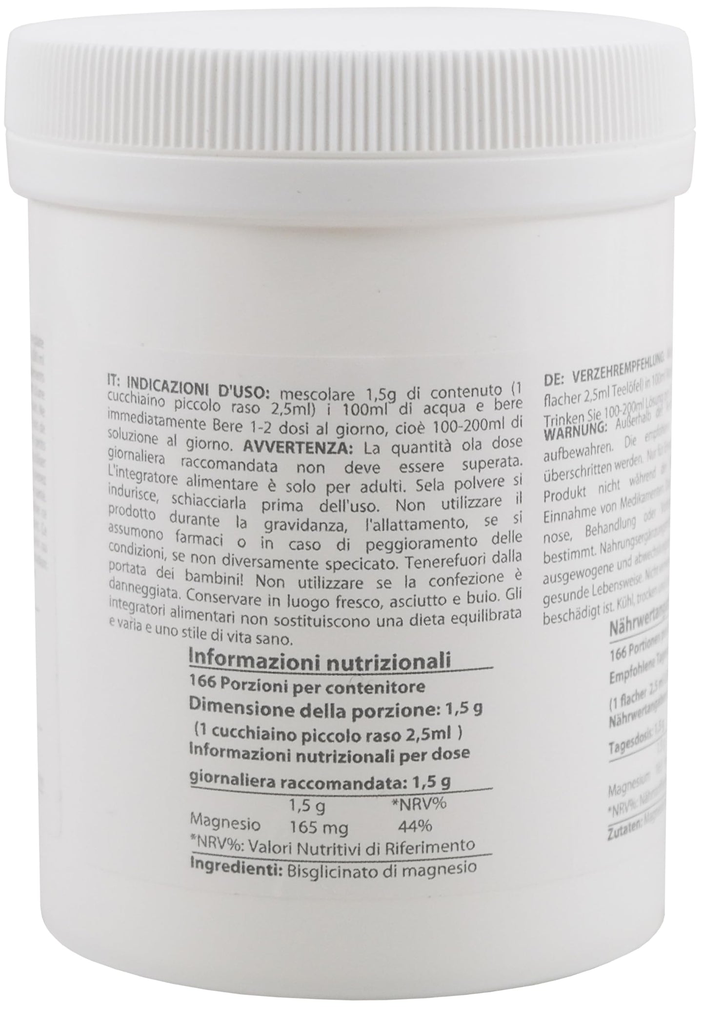 Magnesium glycinate as Magnesium bisglycinate | 0.55 lb – 250 g | Crystal Powder Soluble in Water | Heiltropfen®