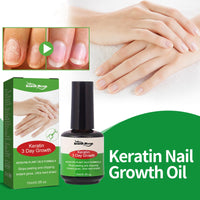 Keratin 3 Day Growth Nail Treatment & Strengthener - Nail Strengthener for Damaged Nails Thin Nails - Nail Growth Treatment for Nail Strengthener - Fast Keratin Nail Hardener