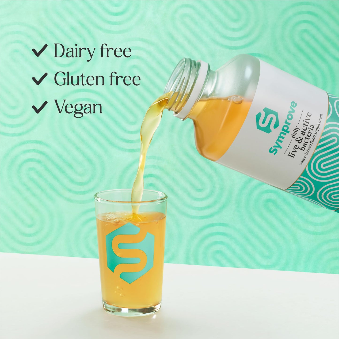 Symprove Original 1 Week Pack Daily Essential Gut Health Supplement, Probiotic Drink with Live Bacteria, Vegan - 1x500ml