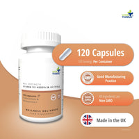 VitaThrive® Vitamin D3 100µg Max Strength 4000IU & K2 100µg – 120 Capsules