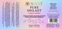 SH SHAKRA HEALTH Shilajit Pure Potent & High Strength, Himalayan Liquid Drops 50ml. Authentic, Fulvic Acid & Natural Trace Mineral Complex. Organic & Vegan