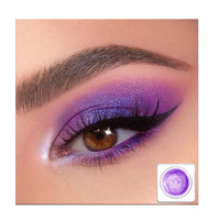 LYNTYAOU Purple Glitter Eyeshadow, Creamy Shimmer Eye Shadow, Liquid Eyeshadow for Women Makeup, Metallic Single Eyes Shadows Cream, Soft Smooth Shiny Shimmering Cool Makeup Palettes