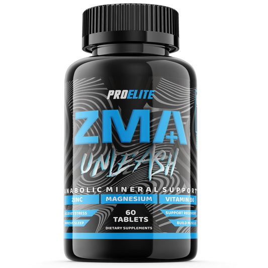 ZMB6 60 Tablets Gluten Free Vegan Vitamin B6, Magnesium and Zinc Tablet | Normal Muscle Function & Energy Yielding Metabolism | Muscle Growth & Sleep Support | PROELITE UK