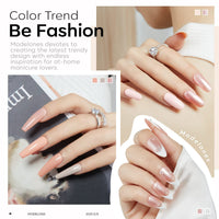 modelones Modelones Gel Nail Polish Set, 6 Colors Pink Nude Gel Polish Milky White Gel Nail Polish Set Soak Off Glitter Nail Gel Nail Art DIY Manicure Salon and Home for Women
