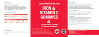 SpoilMeWith Health – Iron & Vitamin C Gummies | Natural Cherry Flavour | Chewable Supplement for Energy & Immune Support | 150 Vegan Gummies