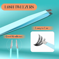 GEMERRY DIY Cluster Eyelash Extensions Kit with Lash Bond and Seal and Applicator for Beginners 280 PCS Individual Lash Cluster Kit 0.07D 10-18 Mix, DIY at Home (30D+40D-0.07D,10-18MIX-KIT)
