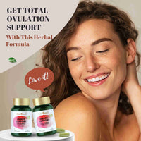 OvarySupport for Women’s Ovarian Health, Natural Hormonal Restore, 150 Capsules, Vegan Approved Supplement, Herbal Extract&Vitamins Made in UK